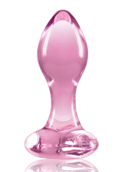 Crystal Premium Glass Heart Probe - Pink