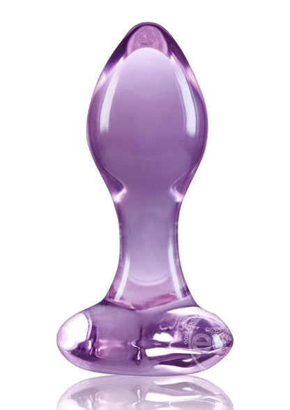 Crystal Premium Glass Heart Probe - Purple