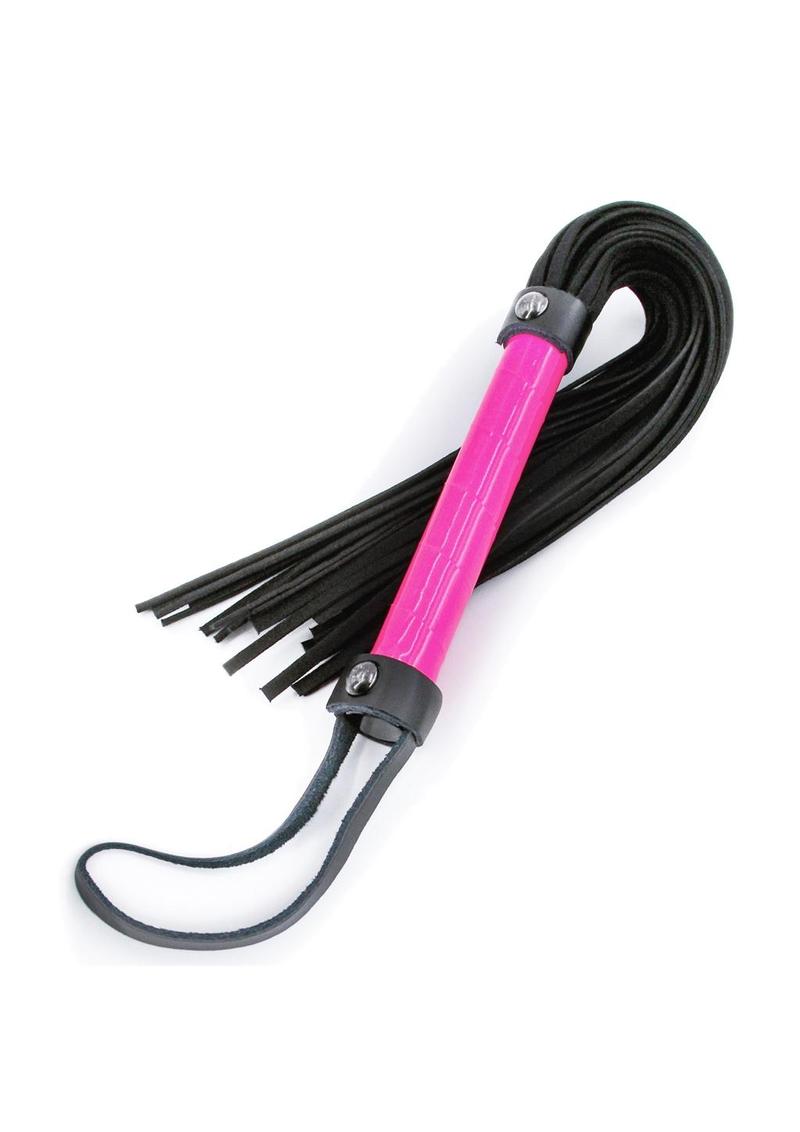 Electra Play Things PU Leather Flogger - Pink