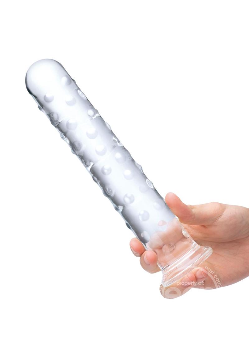 Glas Extra Large Glass Dildo 10 in - Clear