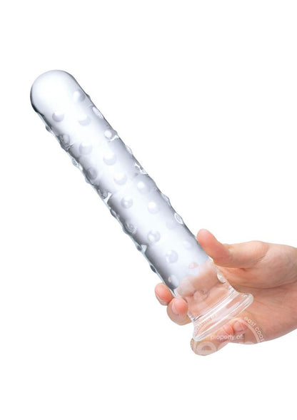 Glas Extra Large Glass Dildo 10 in - Clear