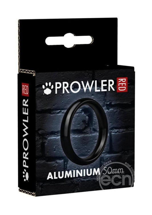 Prowler Red Aluminum Cock Ring 50mm - Black