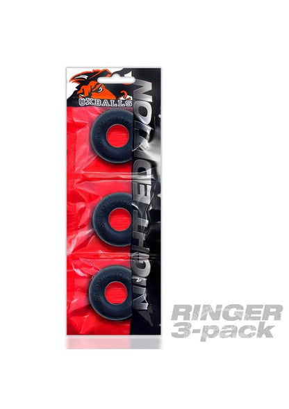 Oxballs Ringer Plus+ Silicone Cock Ring (3 Pack) - Night Edition