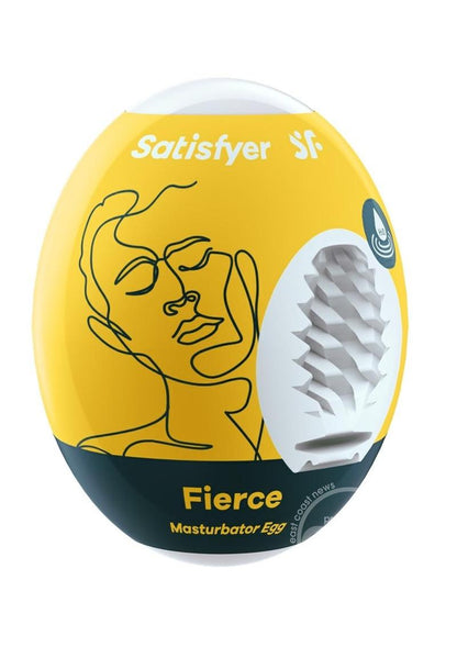 Satisfyer Masturbator Egg 3 Pack Set (Fierce) - Yellow