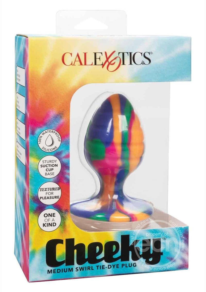 Cheeky Swirl Tie-Dye Silicone Plug Medium - Multicolor