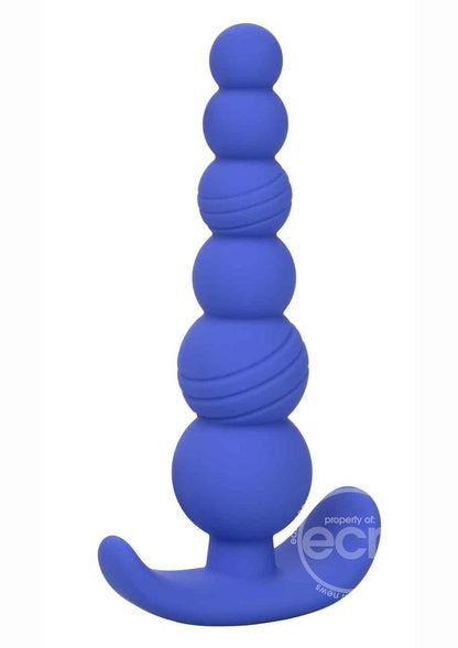 Cheeky X-6 Beads Silicone Anal Probe - Blue