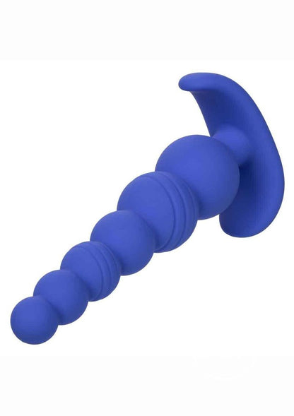 Cheeky X-6 Beads Silicone Anal Probe - Blue