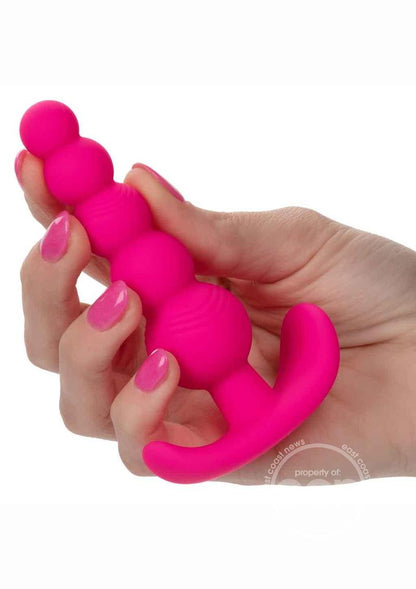 Cheeky X-5 Beads Silicone Anal Probe - Pink