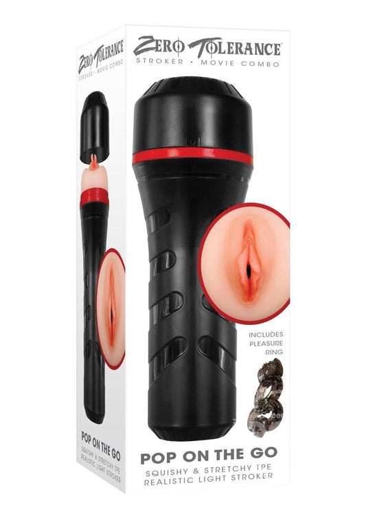 Zero Tolerance Pop On The Go Realistic Vagina Stroker - Vanilla