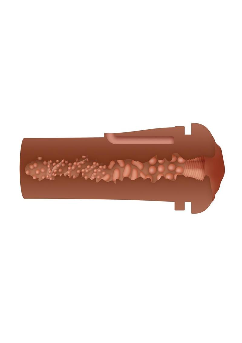 Zero Tolerance Pop On The Go Realistic Vagina Stroker - Chocolate