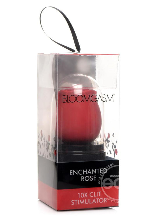 Inmi Bloomgasm Enchanted Rose Rechargeable Silicone 10X Clitoral Stimulator - Red