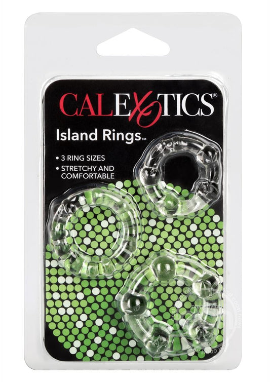 Island Rings Cock Rings (3 piece set) - Clear