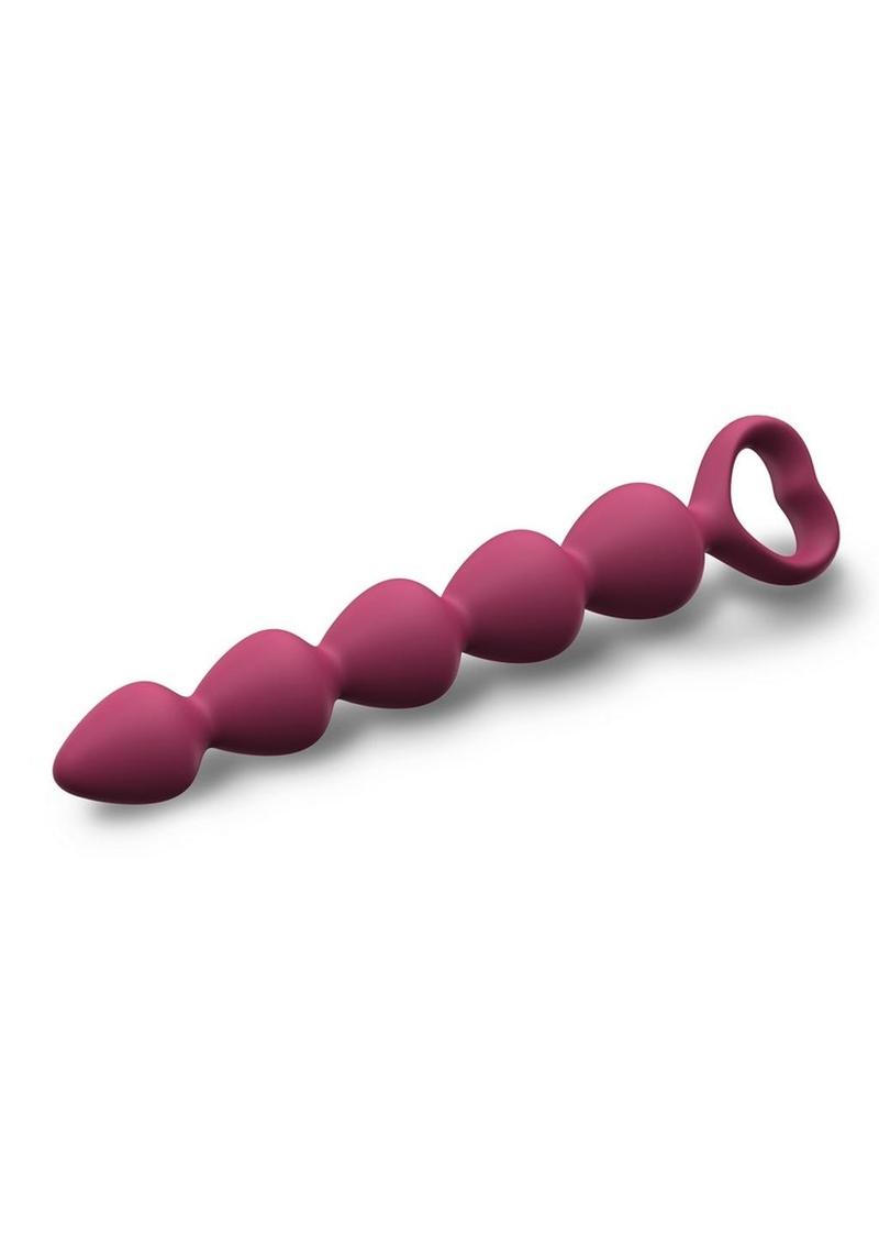 Bing Bang Silicone Anal Beads - Medium - Plum Star