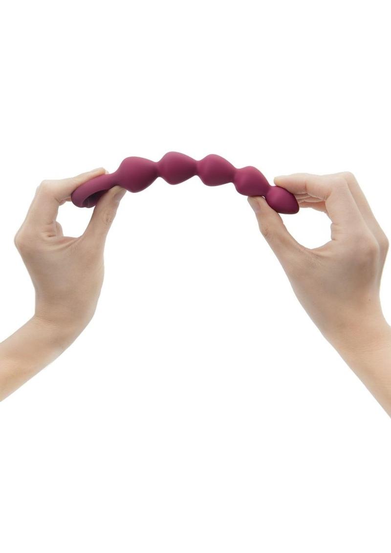 Bing Bang Silicone Anal Beads - Medium - Plum Star