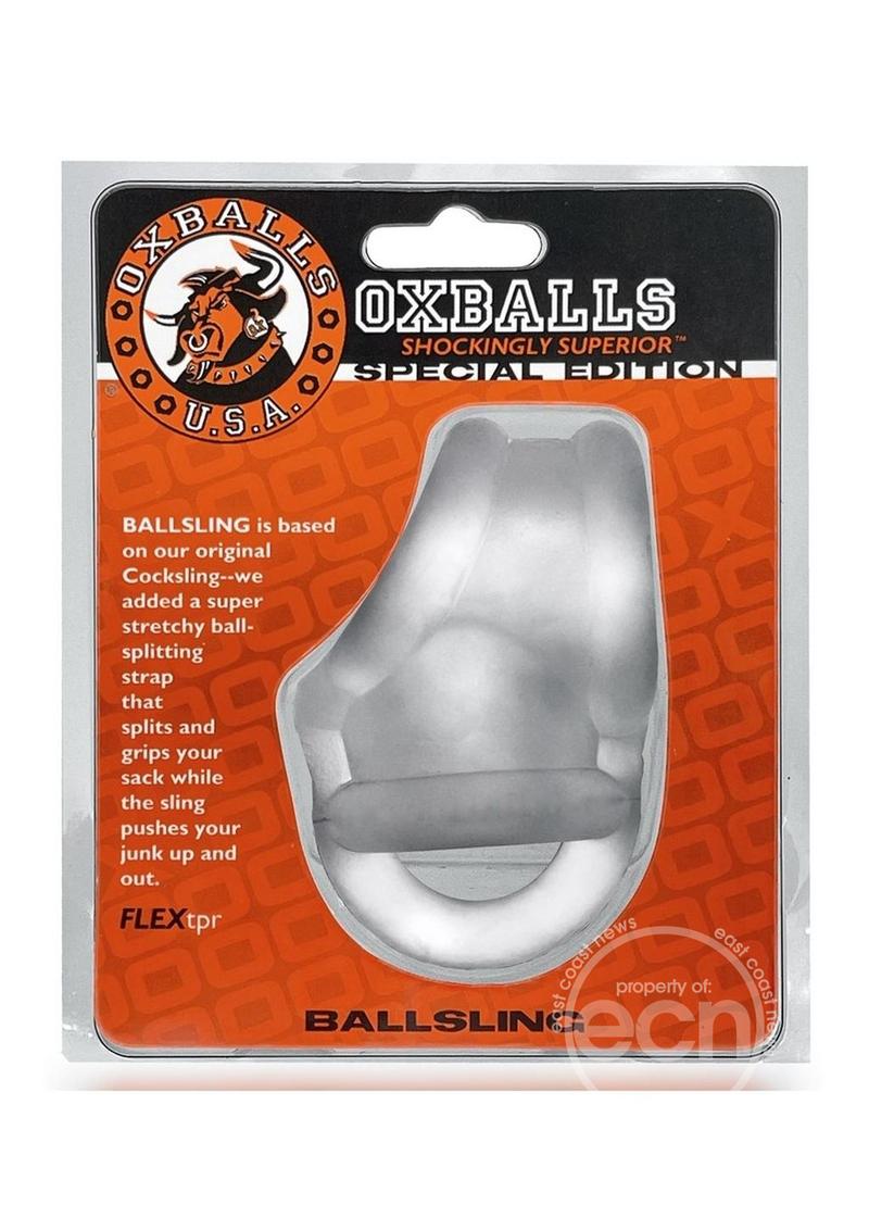 Oxballs Ball Sling with Ball Splitter Strap - Clear Ice