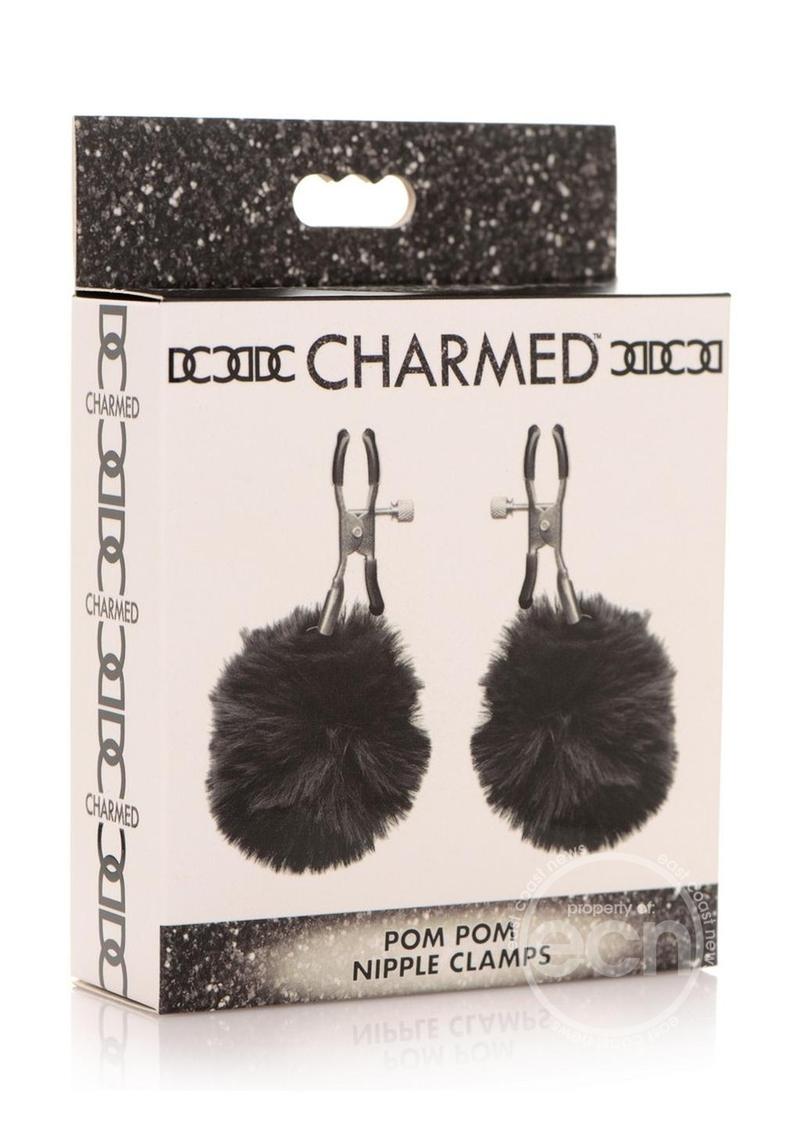 Charmed Pom Pom Nipple Clamps - Black