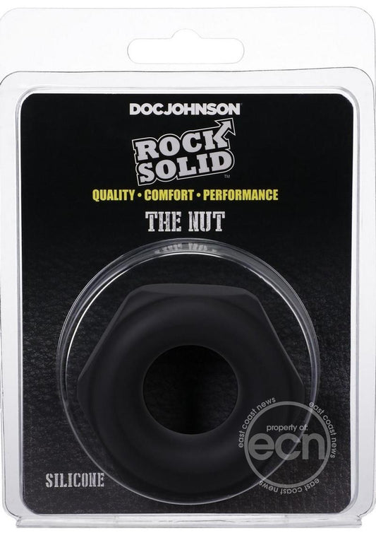 Rock Solid The Nutt Silicone Cock Ring - Black