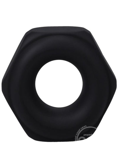 Rock Solid The Nutt Silicone Cock Ring - Black