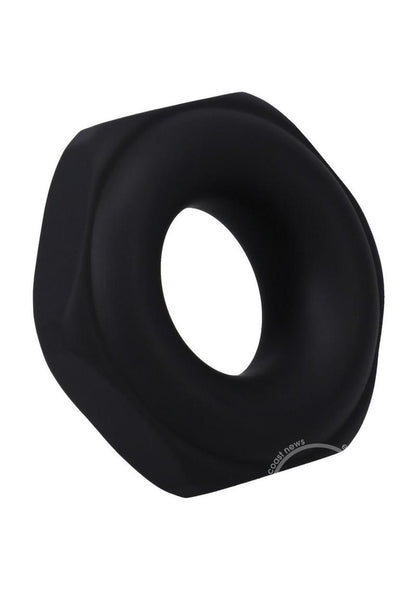 Rock Solid The Nutt Silicone Cock Ring - Black