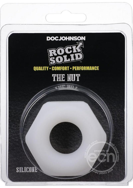 Rock Solid The Nutt Silicone Cock Ring - White