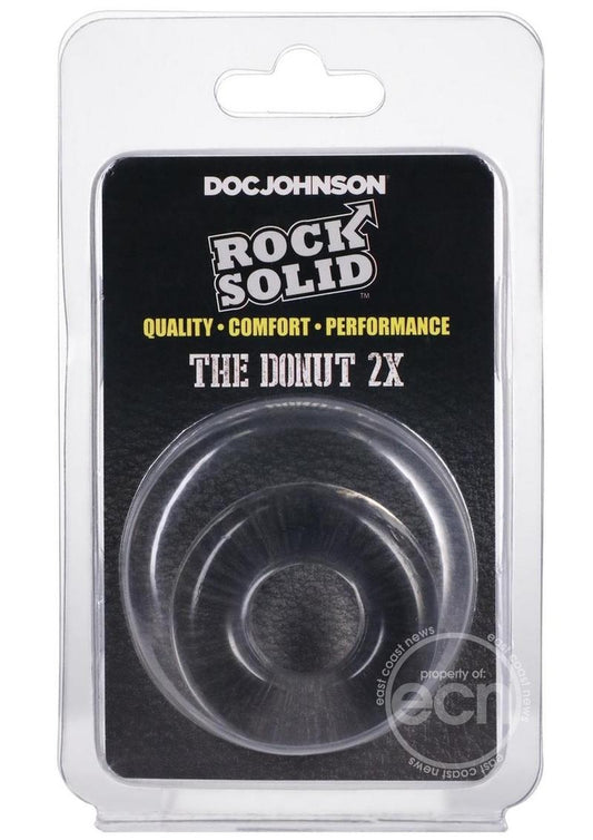 Rock Solid The 2X Donut Cock Ring - Clear