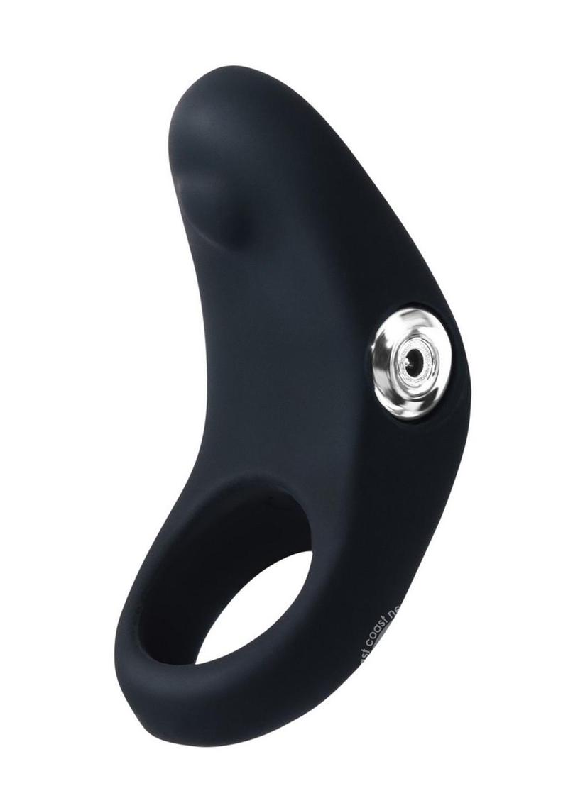 VeDo Rev Silicone Rechargeable Vibrating Cock Ring - Black