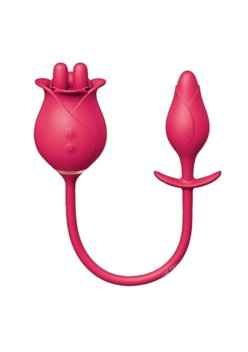 Clit-Tastic Tulip Finger Massager & Pleasure Plug Set - Red