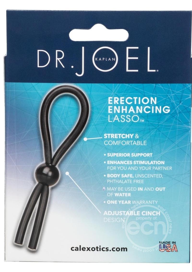 Dr. Joel Kaplan Erection Enhancing Lasso Cock Ring - Black