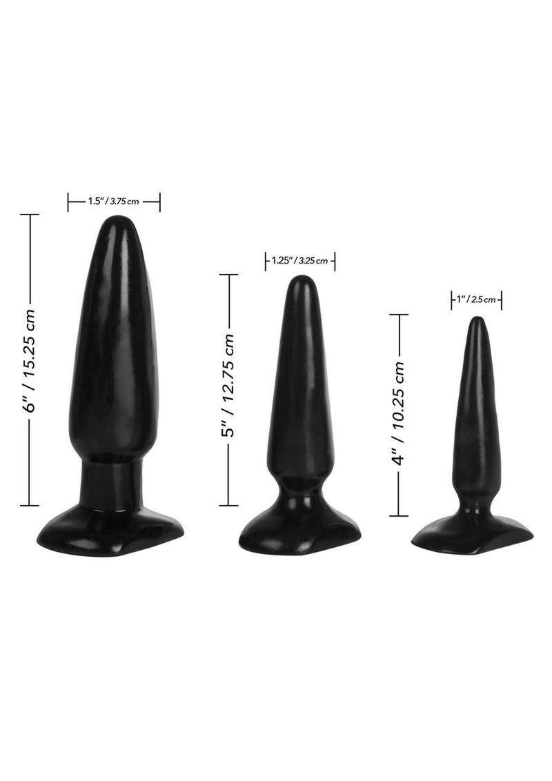 COLT Anal Trainer Kit Butt Plug - Black