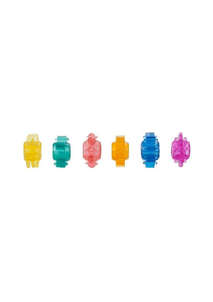 Senso 6 Pack Cock Rings (6 Piece Set)- Assorted Colors