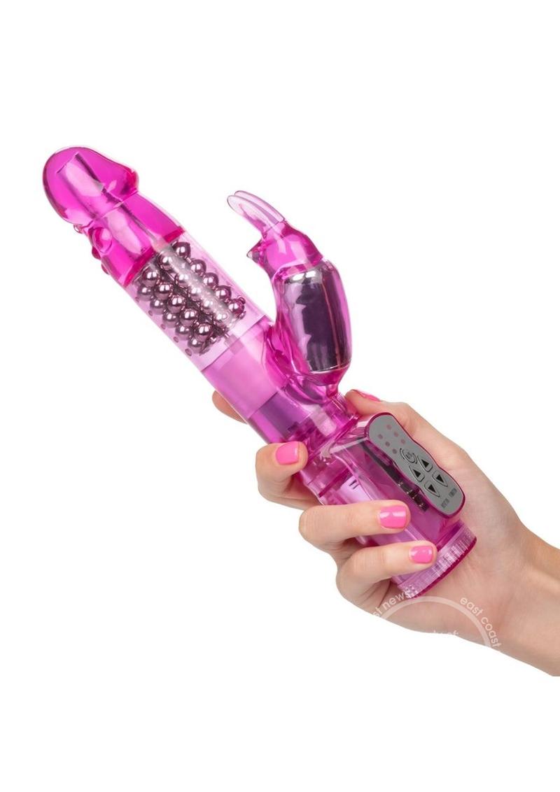 Jack Rabbit Beaded Rabbit Vibrator - Pink