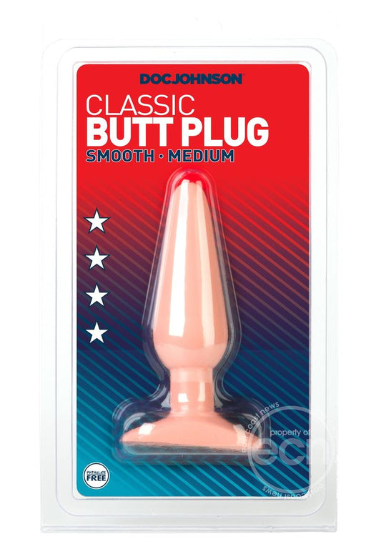 Doc Johnson Classic Butt Plug - Medium - Vanilla