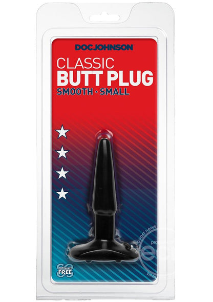 Doc Johnson Classic Butt Plug - Small - Black