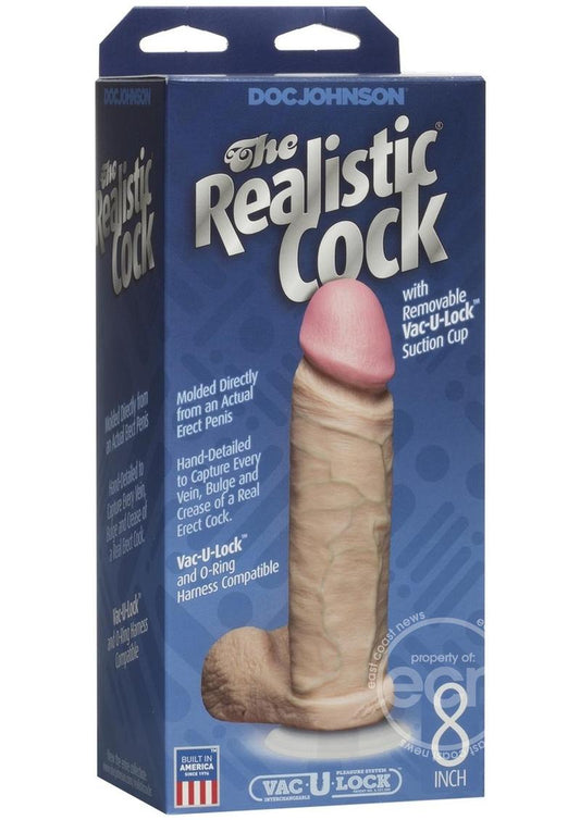 The Realistic Cock Dildo 8in - Vanilla