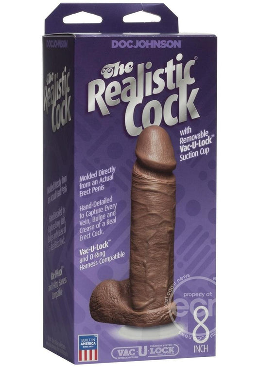 The Realistic Cock Dildo 8in - Caramel