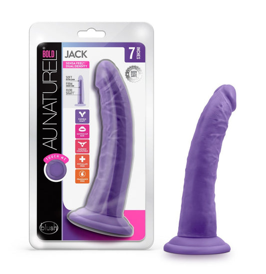 Au Naturel - Bold - Jack - 7" Dildo - Purple