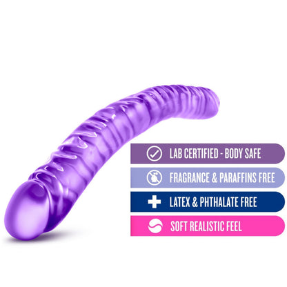 B Yours - 18" Double Dildo - Purple