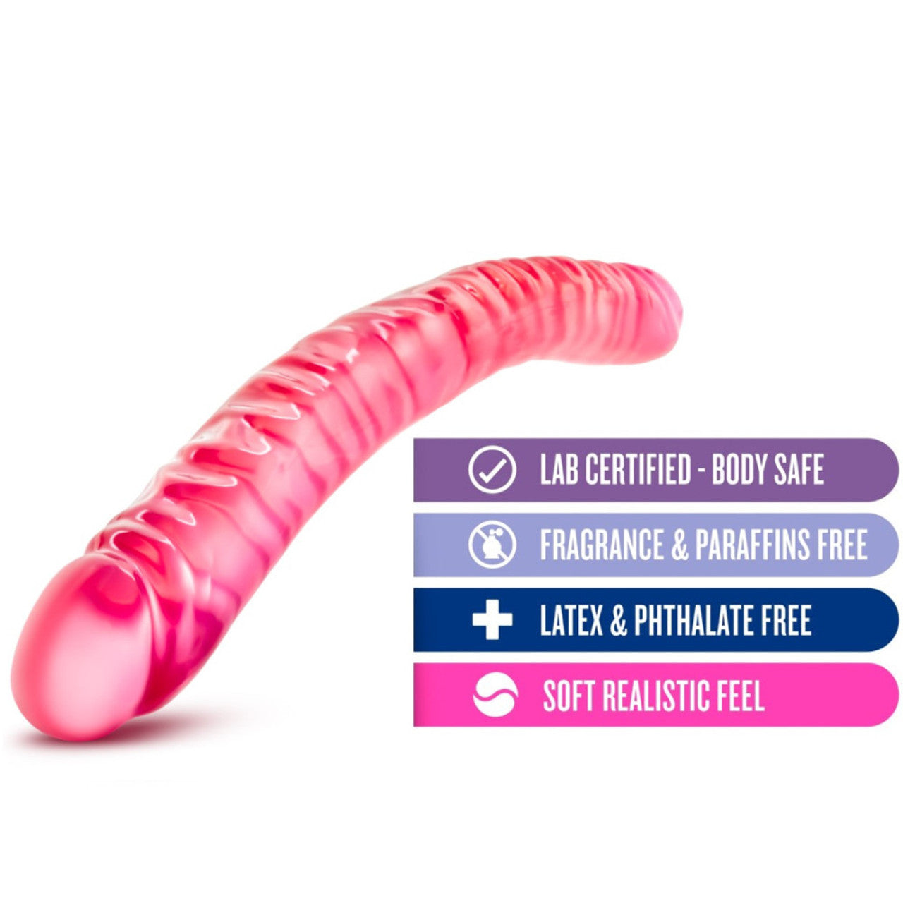 B Yours - 18" Double Dildo - Pink