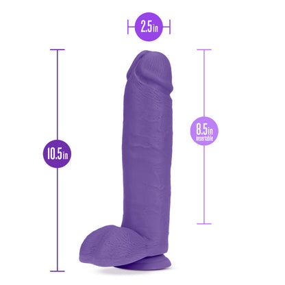 Au Naturel - Bold - Huge - 10" Dildo - Purple