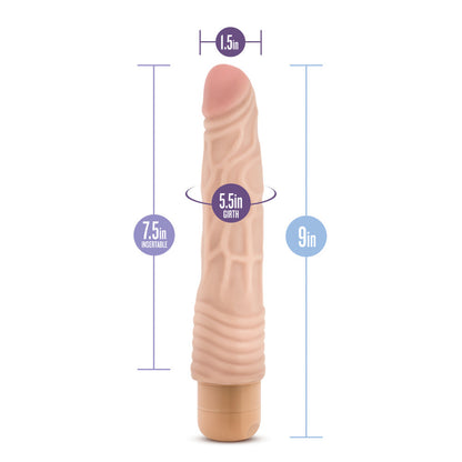 Dr. Skin - Cock Vibe 2 - 9 Inch Vibrating Cock - Beige