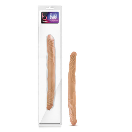 B Yours - 14" Double Dildo - Latin