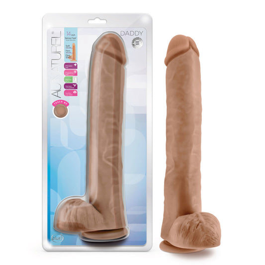 Au Naturel - Daddy - 14" Dildo - Mocha