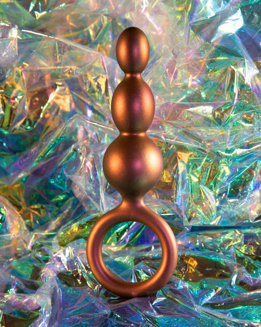 Anal Adventures Matrix - Beaded Loop Plug - Copper