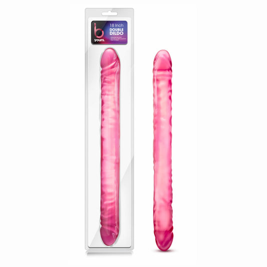 B Yours - 18" Double Dildo - Pink