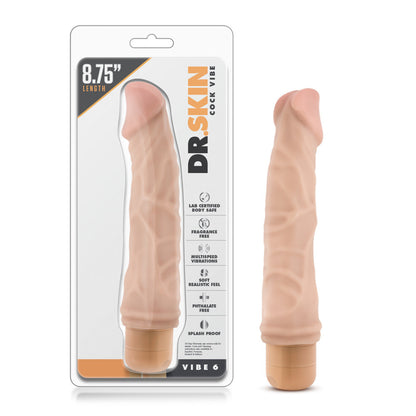 Dr. Skin - Cock Vibe 6 - 8.75 Inch Vibrating Cock - Beige