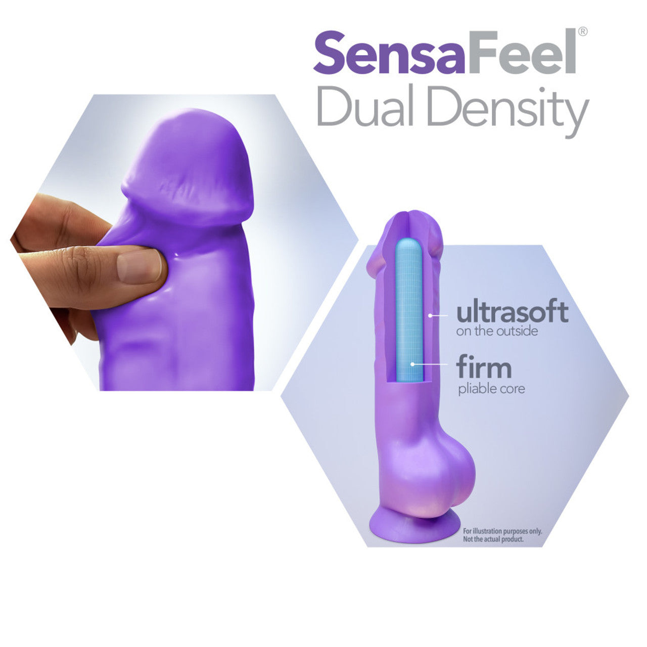 Au Naturel - Bold - Huge - 10" Dildo - Purple