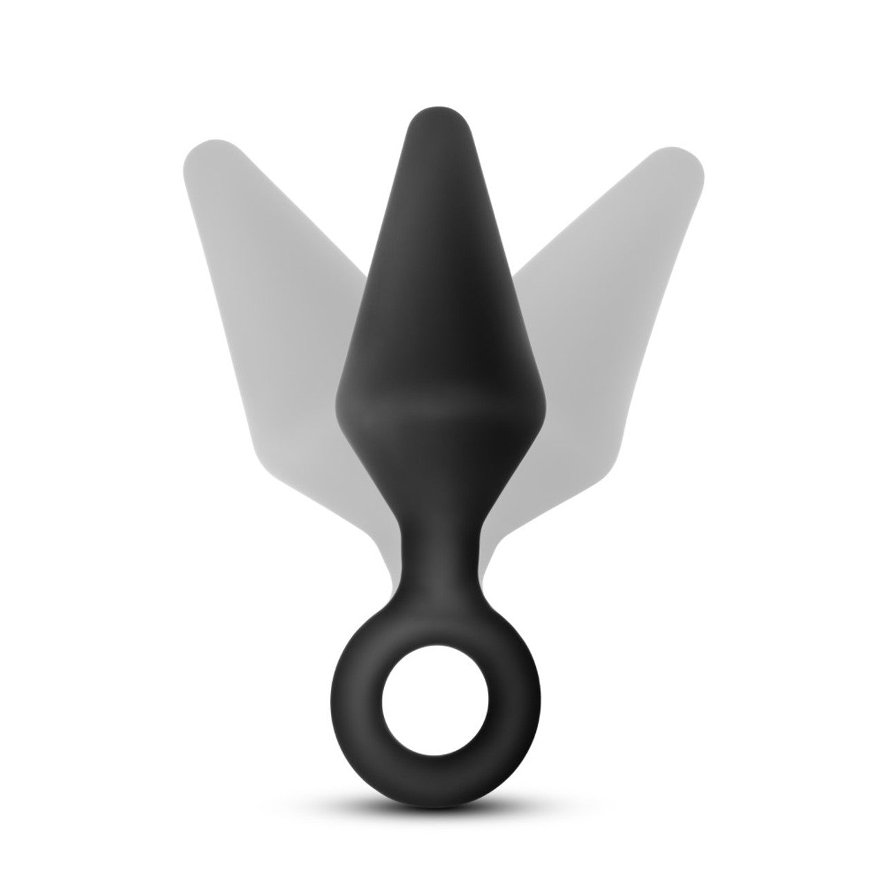 Anal Adventures Platinum - Silicone Loop Plug - Medium - Black