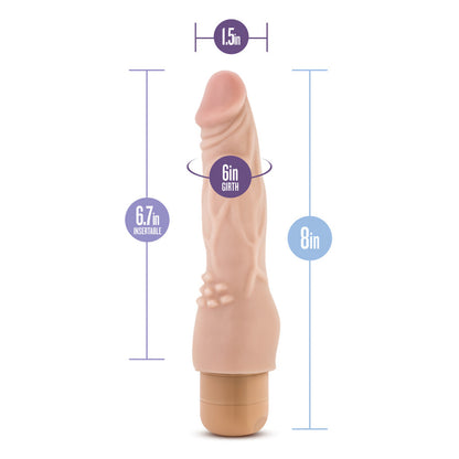 Dr. Skin - Cock Vibe 4 - 8 Inch Vibrating Cock - Beige