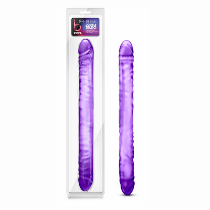 B Yours - 18" Double Dildo - Purple