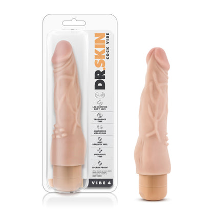 Dr. Skin - Cock Vibe 4 - 8 Inch Vibrating Cock - Beige